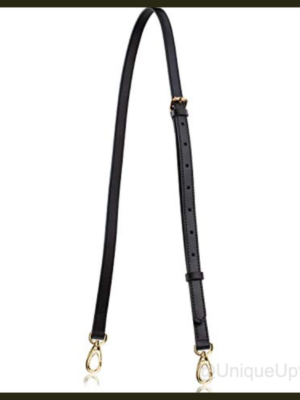 Genuine Leather Purse Strap Replacement Crossbody Adjustable Gold Hardware